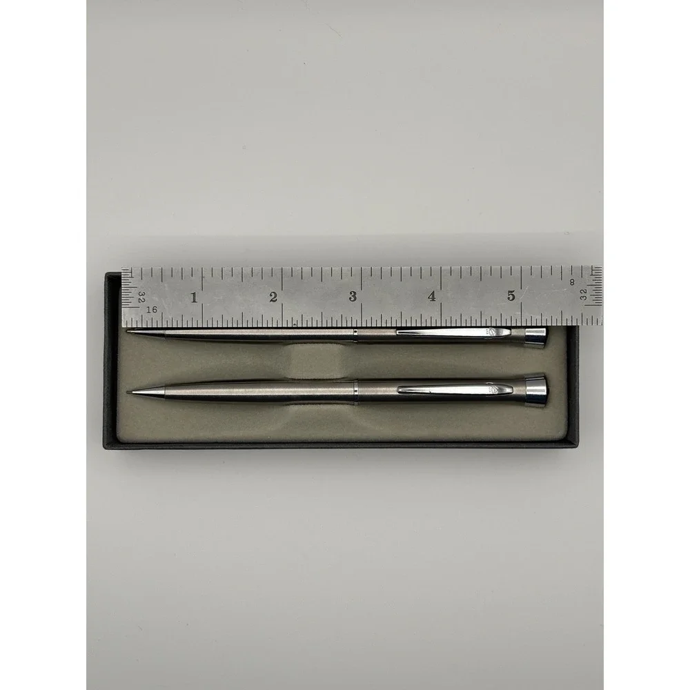 Garland Stainless Steel Pen & Pencil Set w/ Heirloom Guarantee + Box‎ USA Made